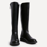 Roam Black Zip-Up Long Boots