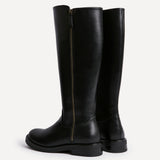 Roam Black Zip-Up Long Boots