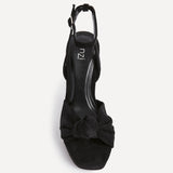 Ruba Black Knotted Platform Heels