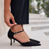 Sabina Black Court Heels