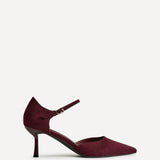 Sabina Burgundy Court Heels