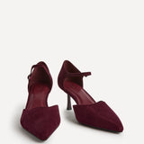 Sabina Burgundy Court Heels