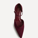 Sabina Burgundy Court Heels