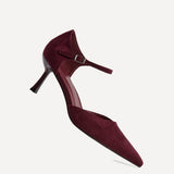 Sabina Burgundy Court Heels