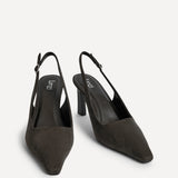 Saint Grey Slingback Court Heels