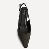 Saint Grey Slingback Court Heels