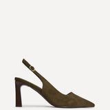 Saint Khaki Slingback Court Heels