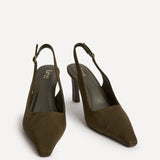 Saint Khaki Slingback Court Heels