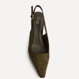 Saint Khaki Slingback Court Heels