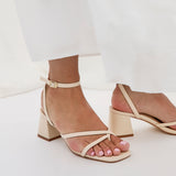Sally Nude Heeled Sandals