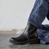 Optic Black Diamante Chelsea Boots