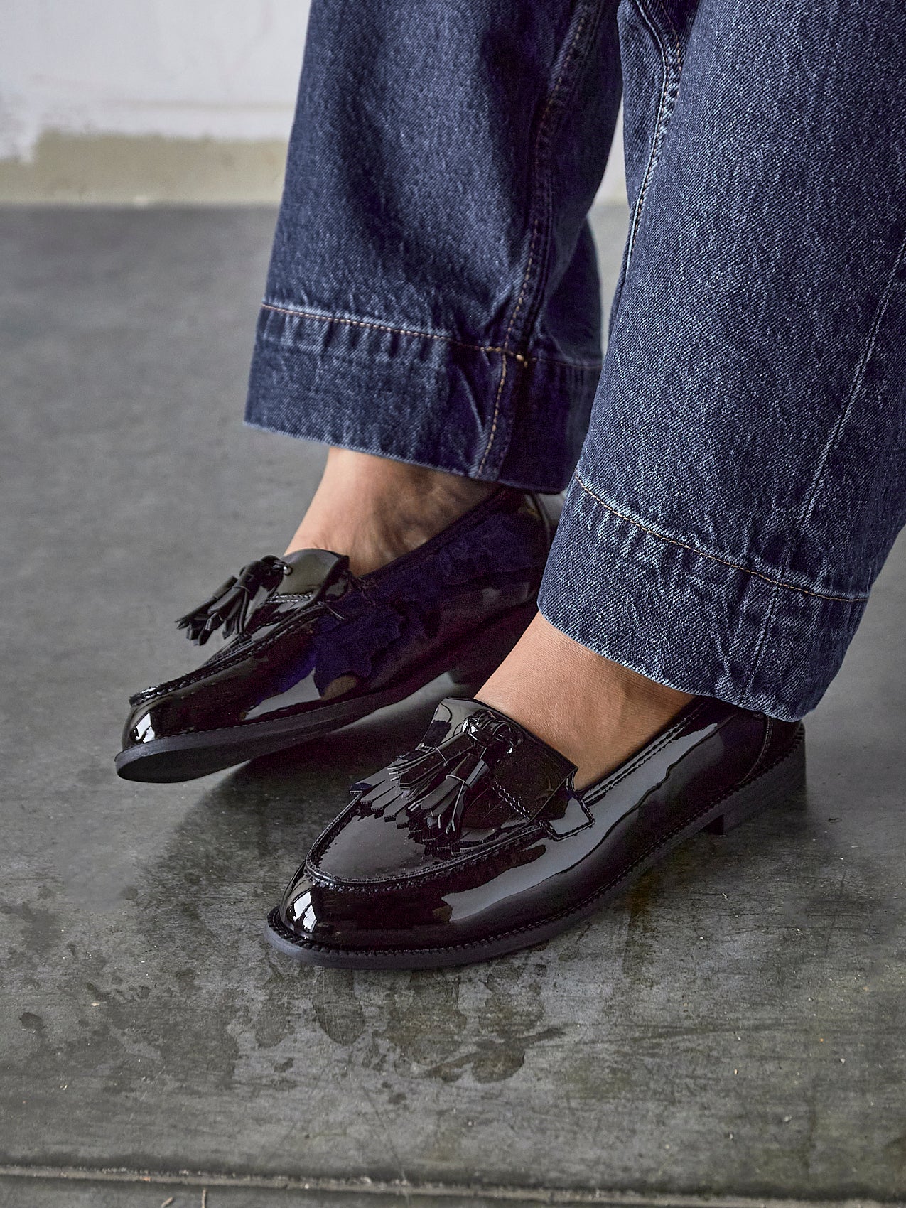 Kassidy Wide Fit Patent Loafers