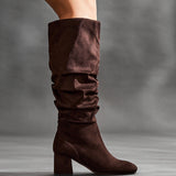 Inferno Wide Fit Brown Long Heeled Boots