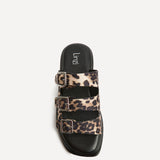 Satellite Leopard Print Flat Sandals