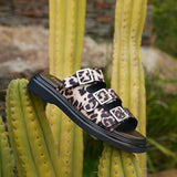 Satellite Leopard Print Flat Sandals
