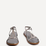 Saylor Pewter T-Bar Sandals