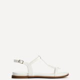 Saylor White T-Bar Sandals