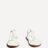 Saylor White T-Bar Sandals