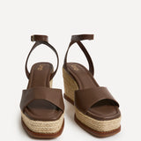 Scene Brown Wedge Sandals