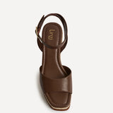 Scene Brown Wedge Sandals