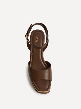 Scene Brown Wedge Sandals