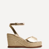 Scene Gold Wedge Sandals