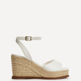 Scene White Wedge Sandals