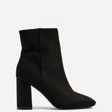 Scout Black Block Heeled Ankle Boots
