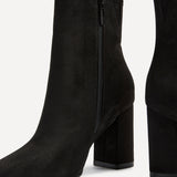 Scout Black Block Heeled Ankle Boots
