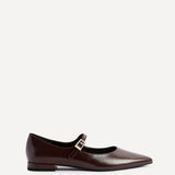 Seattle Brown Faux Leather Flats