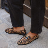 Truly Leopard Print Loafers