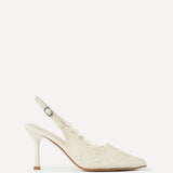 Serenity Ivory Lace Court Heels