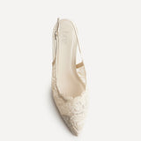 Serenity Ivory Lace Court Heels