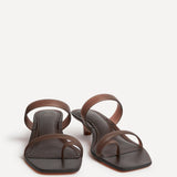 Shade Brown Jelly Heeled Sandals