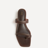 Shade Brown Jelly Heeled Sandals