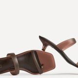 Shade Brown Jelly Heeled Sandals