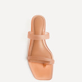 Shade Nude Jelly Heeled Sandals