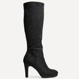 Shelby Black Long Heeled Boots