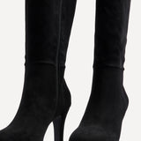 Shelby Black Long Heeled Boots