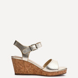 Sierra Gold Cork Platform Wedges