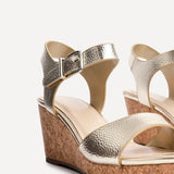 Sierra Gold Cork Platform Wedges
