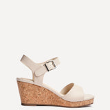 Sierra Nude Cork Platform Wedges