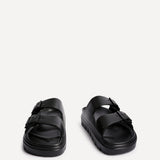 Sirocco Black Platform Slider Sandals
