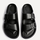 Sirocco Black Platform Slider Sandals