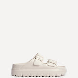 Sirocco Nude Platform Slider Sandals
