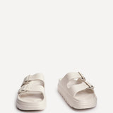 Sirocco Nude Platform Slider Sandals