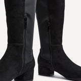 Sloane Black Stretch Long Boots