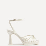 Socialite Bridal Ivory Knotted Platform Heels