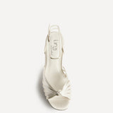 Socialite Bridal Ivory Knotted Platform Heels