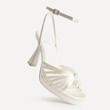 Socialite Bridal Ivory Knotted Platform Heels